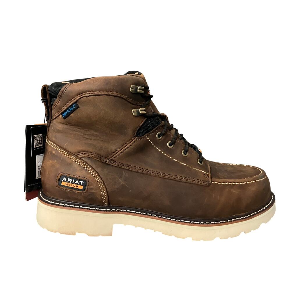 Ariat Mens 15 EE Wide Rebar Lift 6” Waterproof Work Boot Electrical Hazard H2O